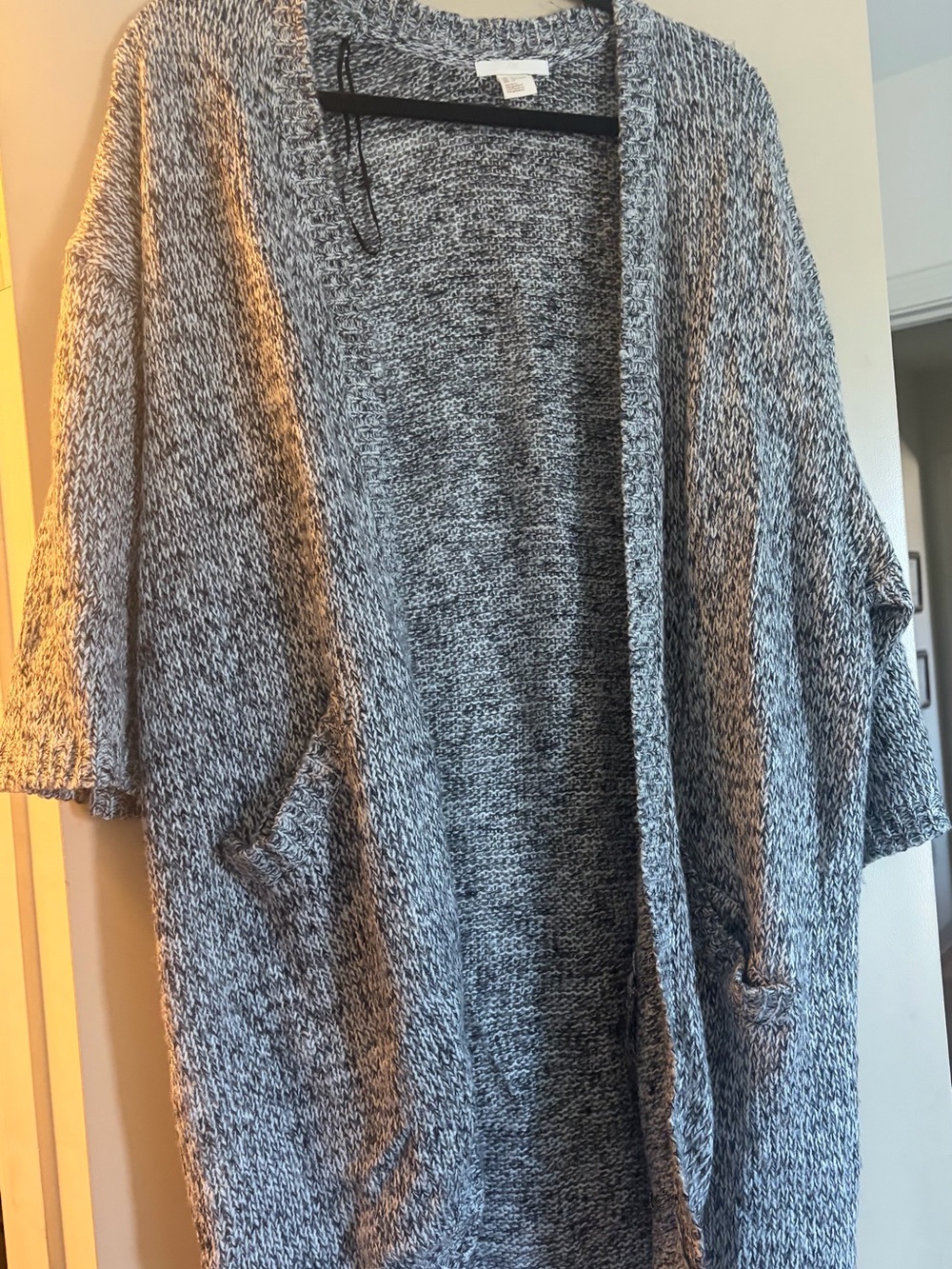 H&M Gray sweater Open-Front Women's Cardigan